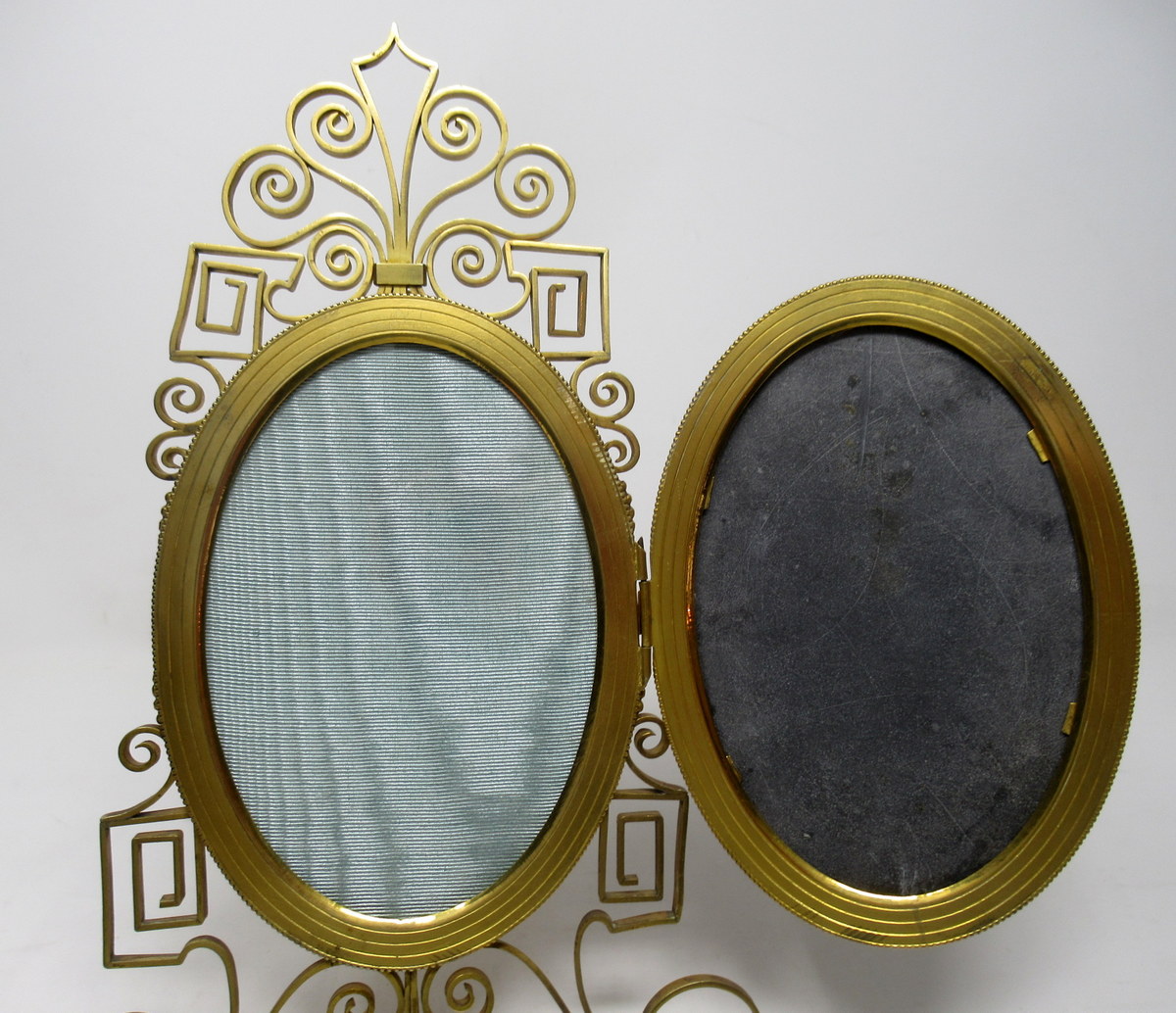 852. Grand Tour Pietra Dura Italian Ormolu Picture Photo Frame Still Life Flowers - Image 5