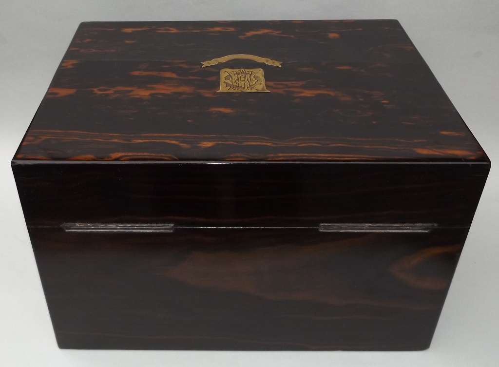 192. Rare Irish Coromandel Vanity Box Austins Dublin 19thCt - Image 13