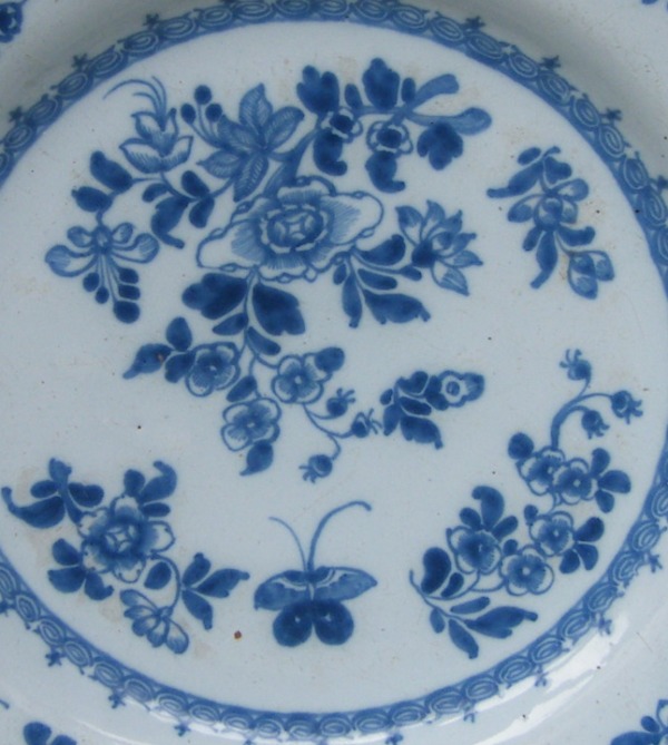 600. Rare Henry Delamain Delftware Irish Cabinet Plate 18th Ct - Image 2
