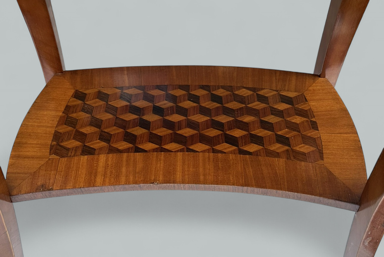 649. Antique French Marquetry Marble Top Kingwood Bedside Cabinets Locker Nightstands - Image 9