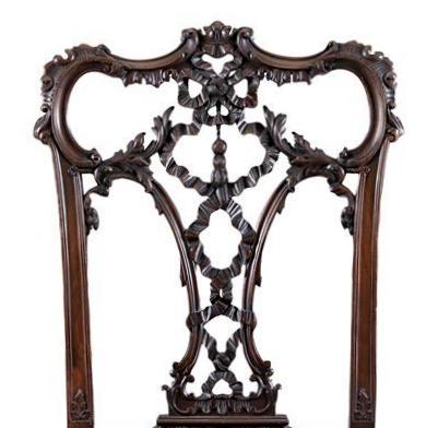 568. Fine Carved Irish Mahogany Georgian Revival Chair attrib. Butler of Dublin - Image 3