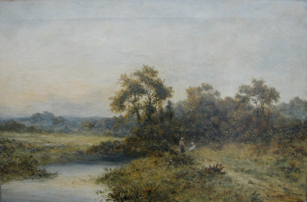 982. Sold. Daniel Sherrin 1868-1940 Large Oil on Canvas - Image 2