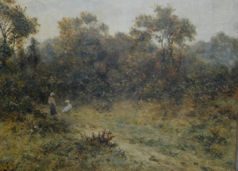 982. Sold. Daniel Sherrin 1868-1940 Large Oil on Canvas - Image 3