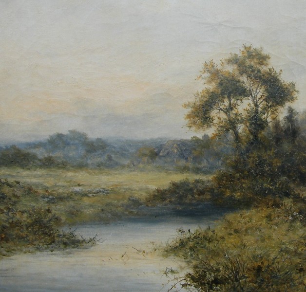 982. Sold. Daniel Sherrin 1868-1940 Large Oil on Canvas - Image 4