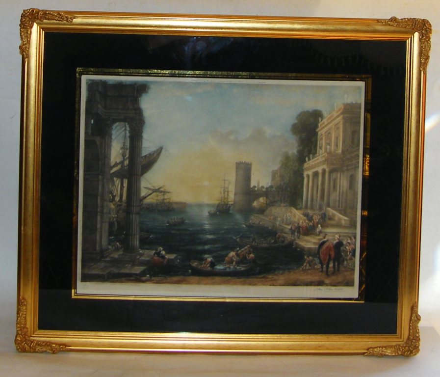 534. Original John Cother Webb 1855-1927 Engraving after Claude Gellee - Image 7