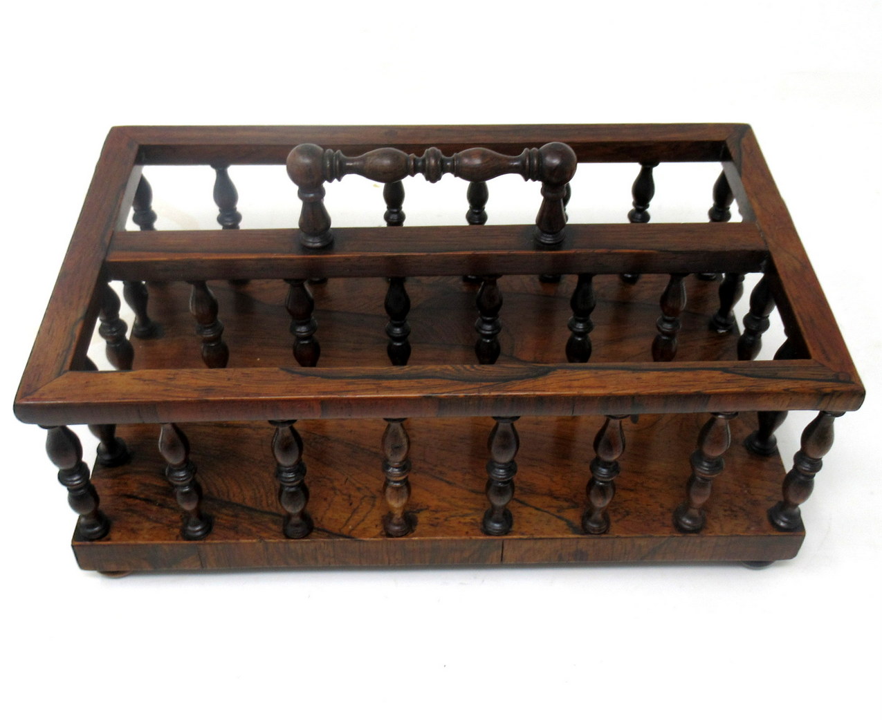 365. Antique Rosewood Desk Letters Holder Stand 19thCt - Image 3