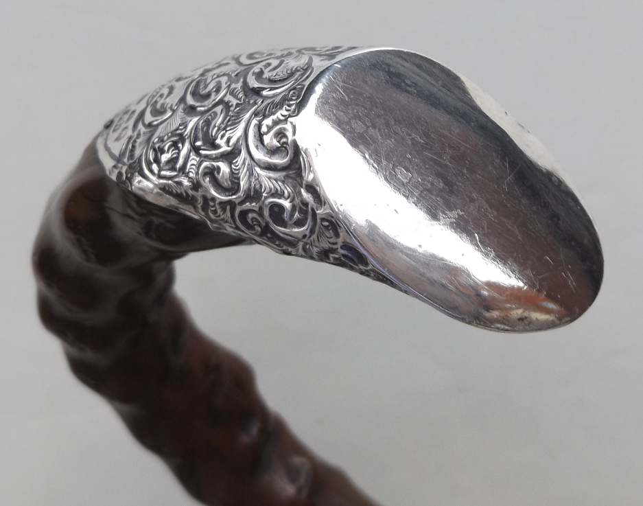 645. Thorn Wood Walking Stick by Jonathan Howell London 1897 - Image 4