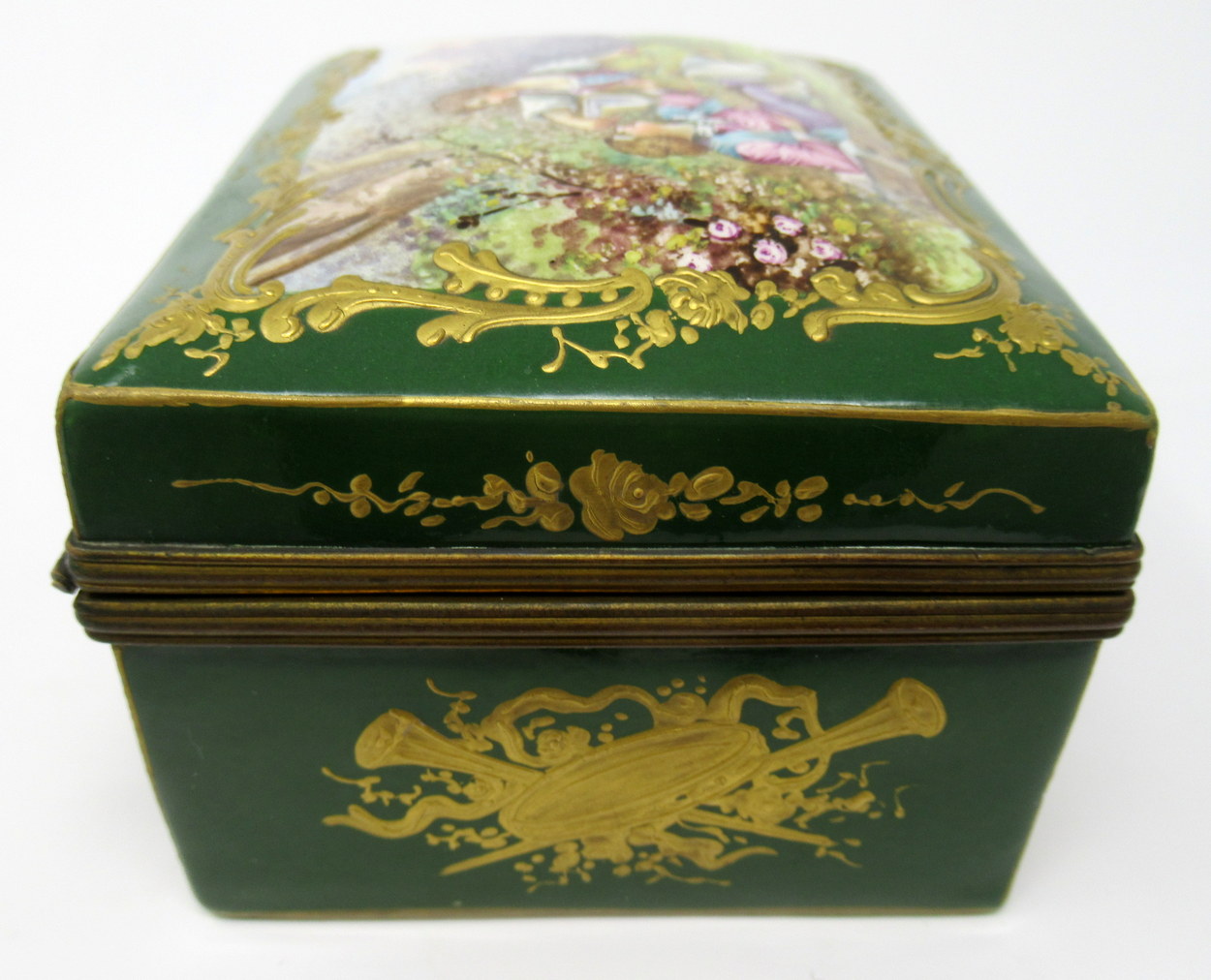 700. French Sevres Porcelain Casket Ormolu Mounts 19th Ct - Image 4