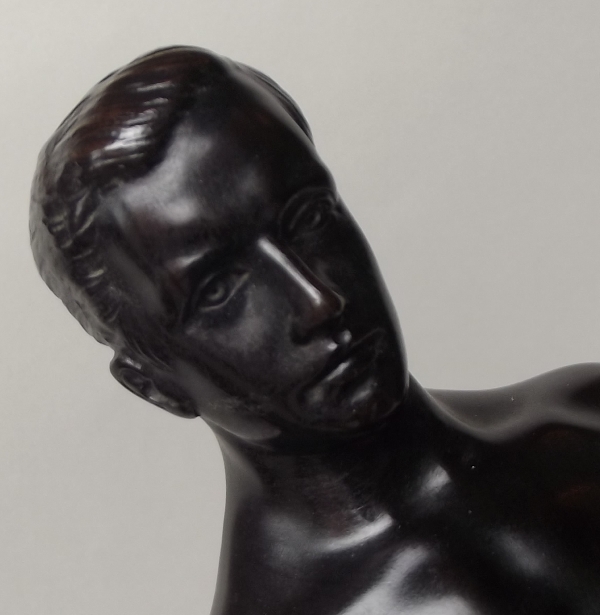 285. Oskar Gladenbeck 1850-1921 Superb Male Nude Bronze - Image 9