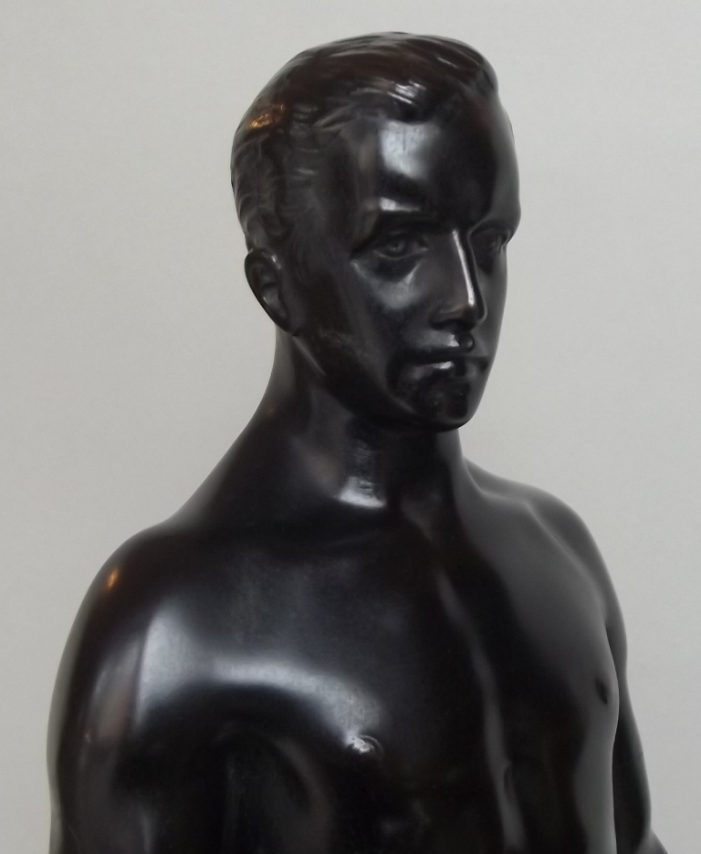 285. Oskar Gladenbeck 1850-1921 Superb Male Nude Bronze - Image 7