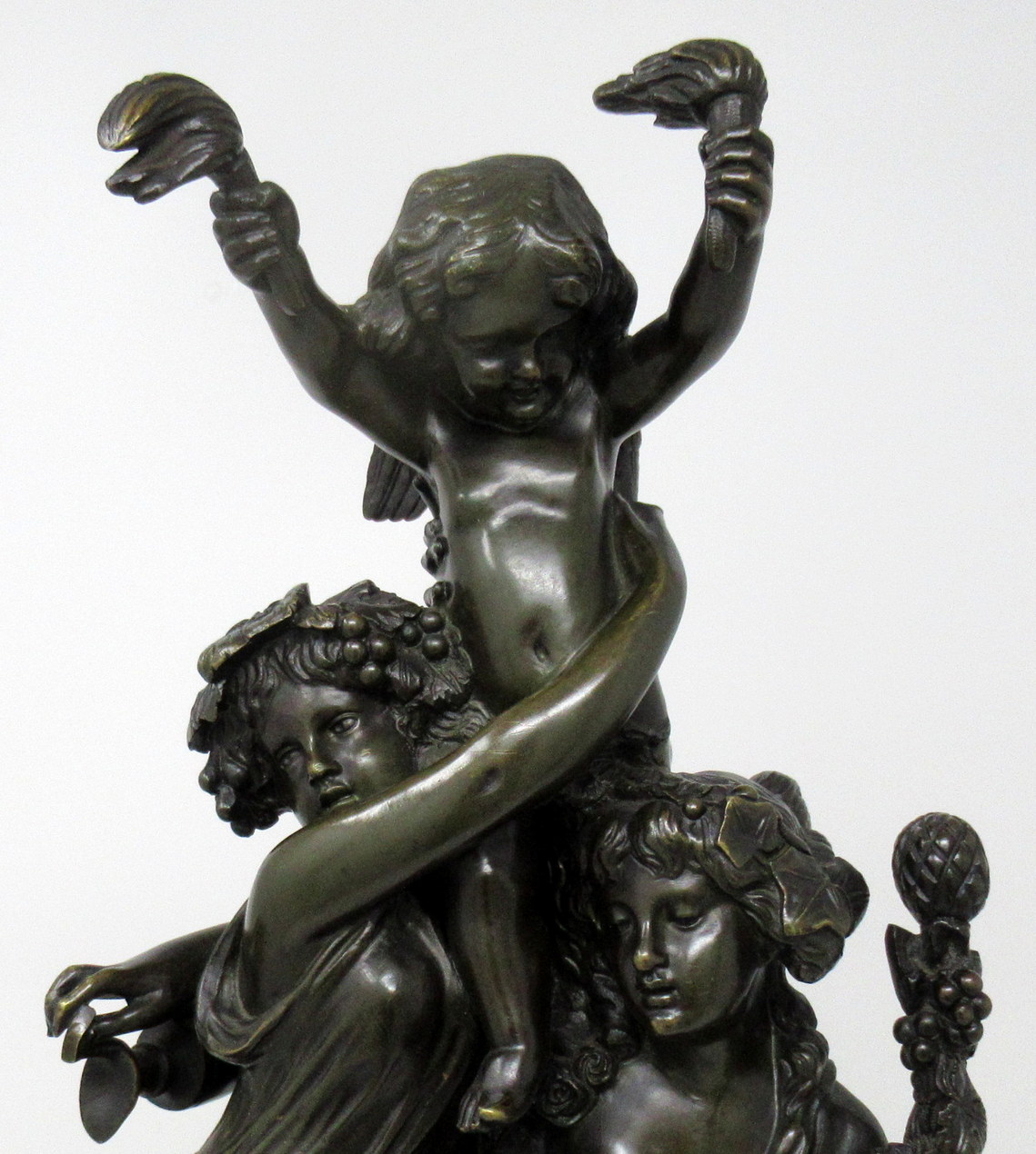 207. Superb French Figural Bronze “Triumph of Bacchus” Signed Edmond Louis Auguste Leveque 19thCt - Image 6