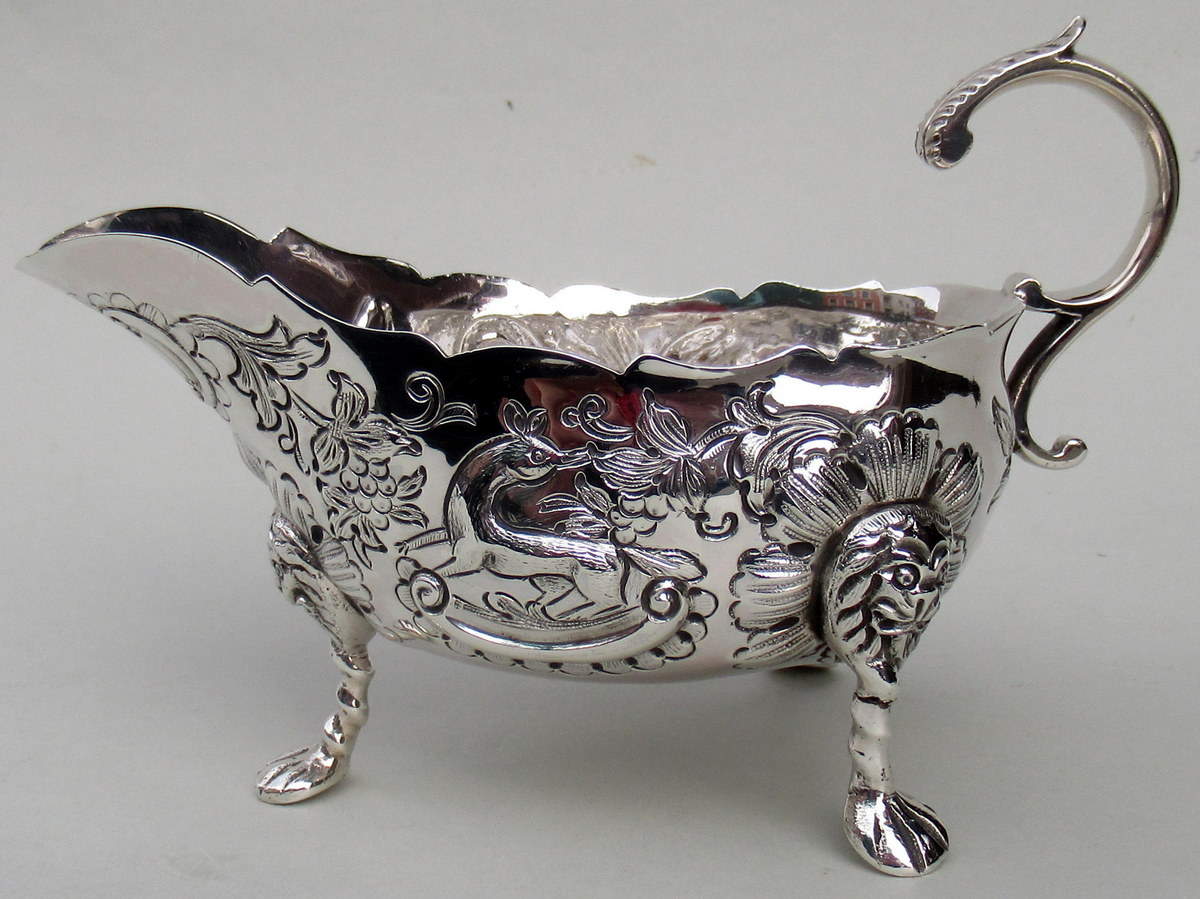 603. Rare Irish Silver Gravy Boat by Charles Lamb Dublin 1901. 6.5ozs - Image 2