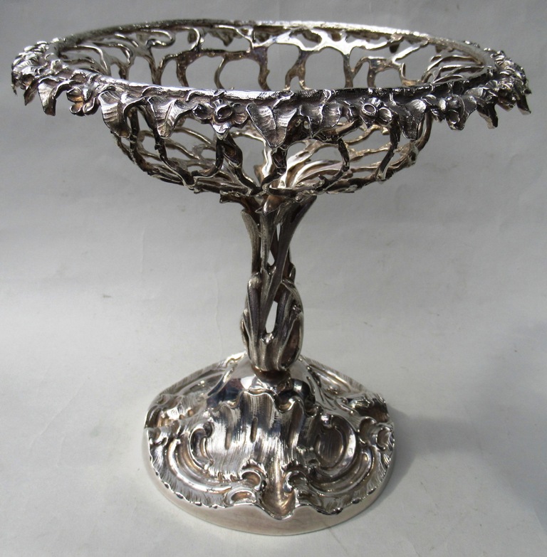 792. Superb Heavy Gauge Sterling Silver Centerpiece Charles Thomas Fox London 1846 - Image 6