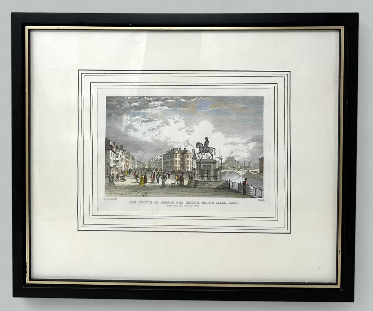 942. William Henry Bartlett Antique Set Colour Prints Ireland Dublin Views Irish - Image 3