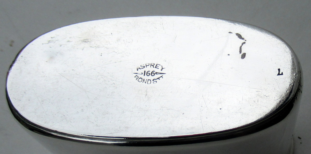 793. Two Piece Silver Hip Flask Charles Asprey London 1885 - Image 5