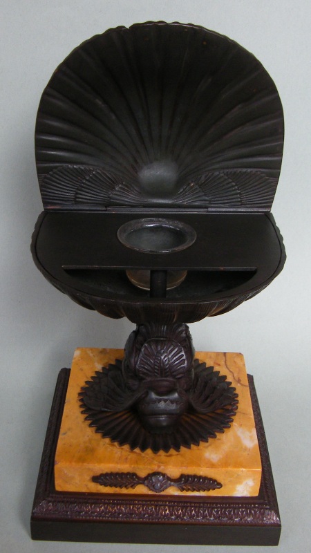 433. Rare Bronze Sienna Inkwell Regency Period Manner Thomas Messenger - Image 4