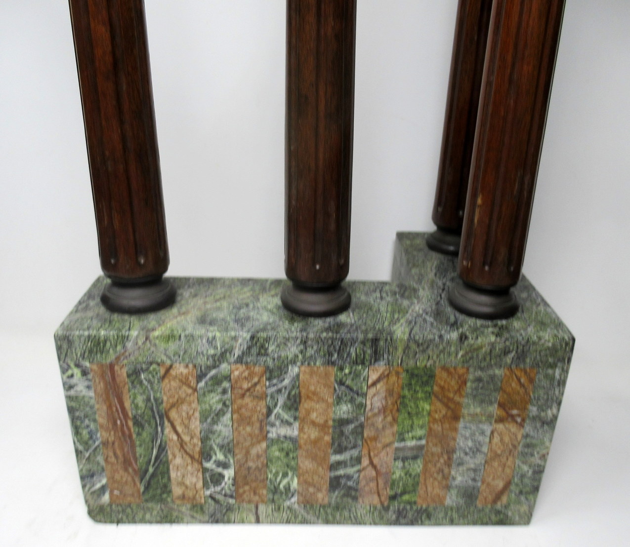 129. Antique Grand Tour Marble Bronze Corinthian Column Italian Neoclassical Ruins - Image 6