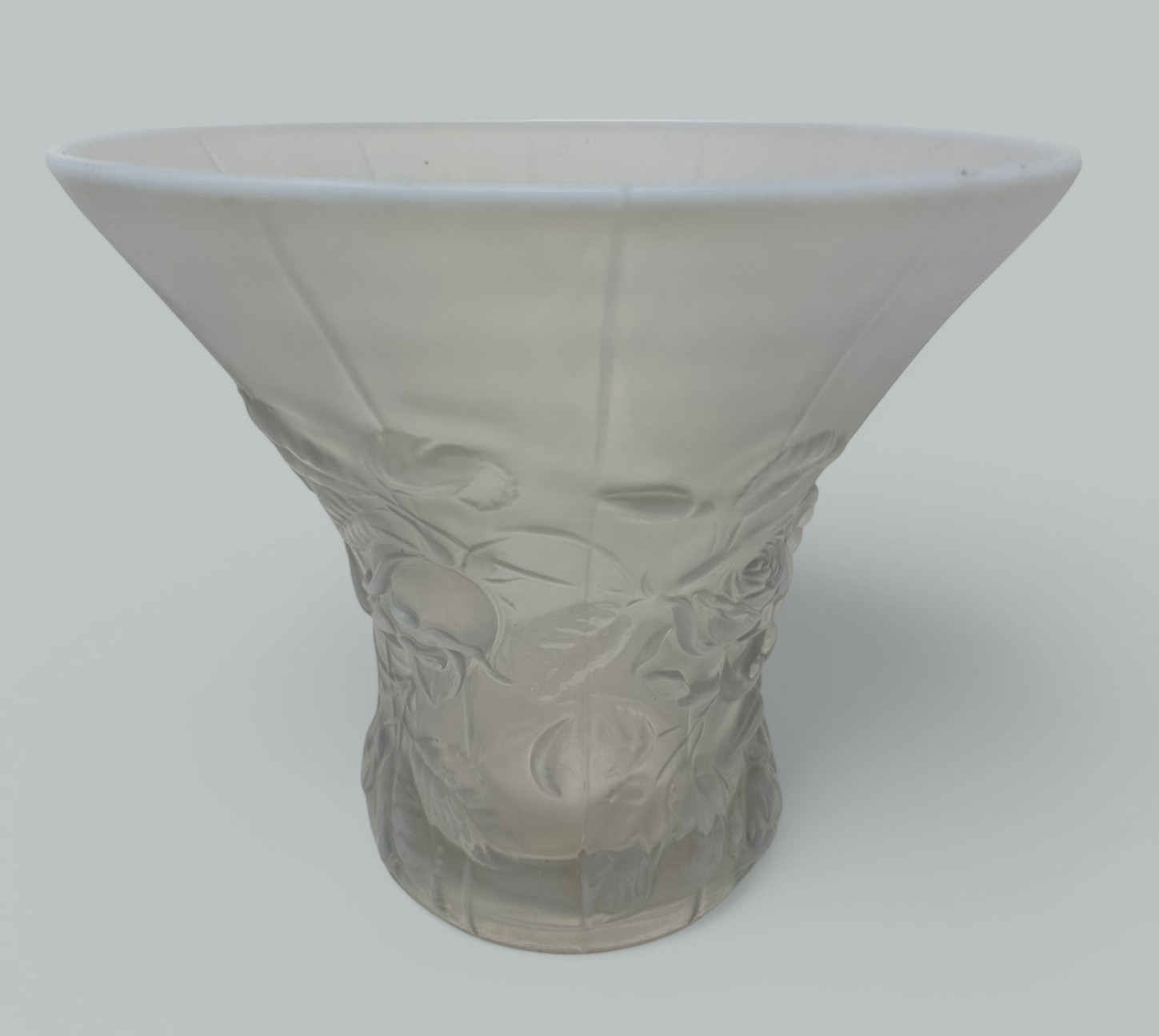 287. Antique Rene Lalique Style Barolac Art Deco Opalescent Bowl Centerpiece 1930s - Image 4