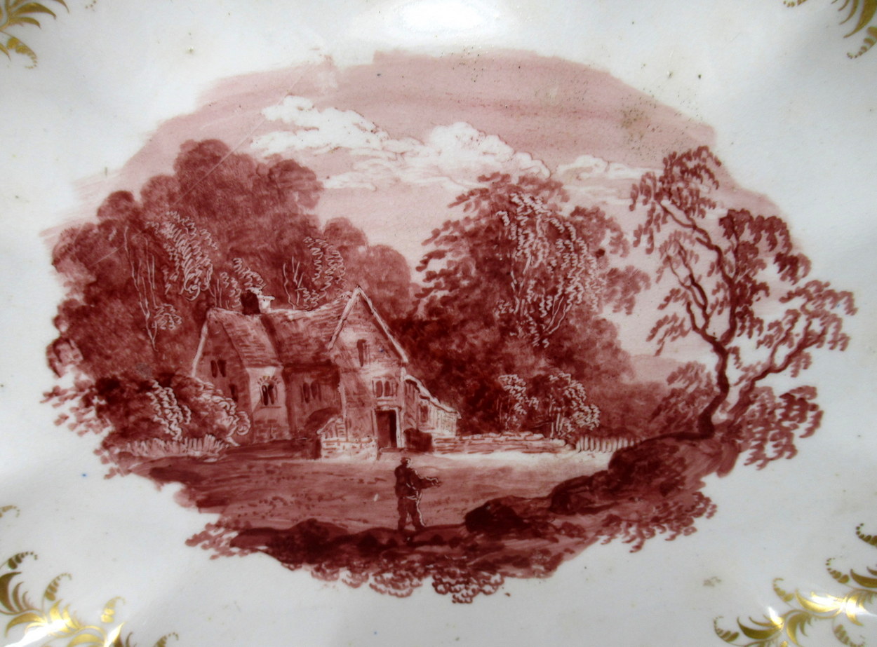 195. Rare Derby Cabinet Plate painted by Zachariah Boreman late 18thCt - Image 2