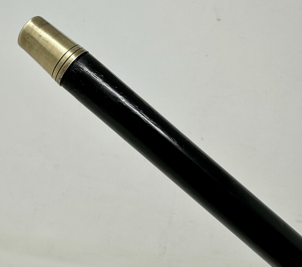 448. Antique Wooden English Walking Stick Dress Cane Sterling Silver Jonathan Howell - Image 8