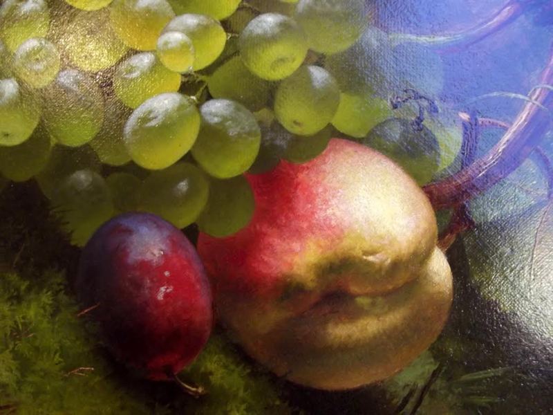 186. Eloise Harriet Stannard 1829-1915 Still Life Fruit Oil on Canvas - Image 4