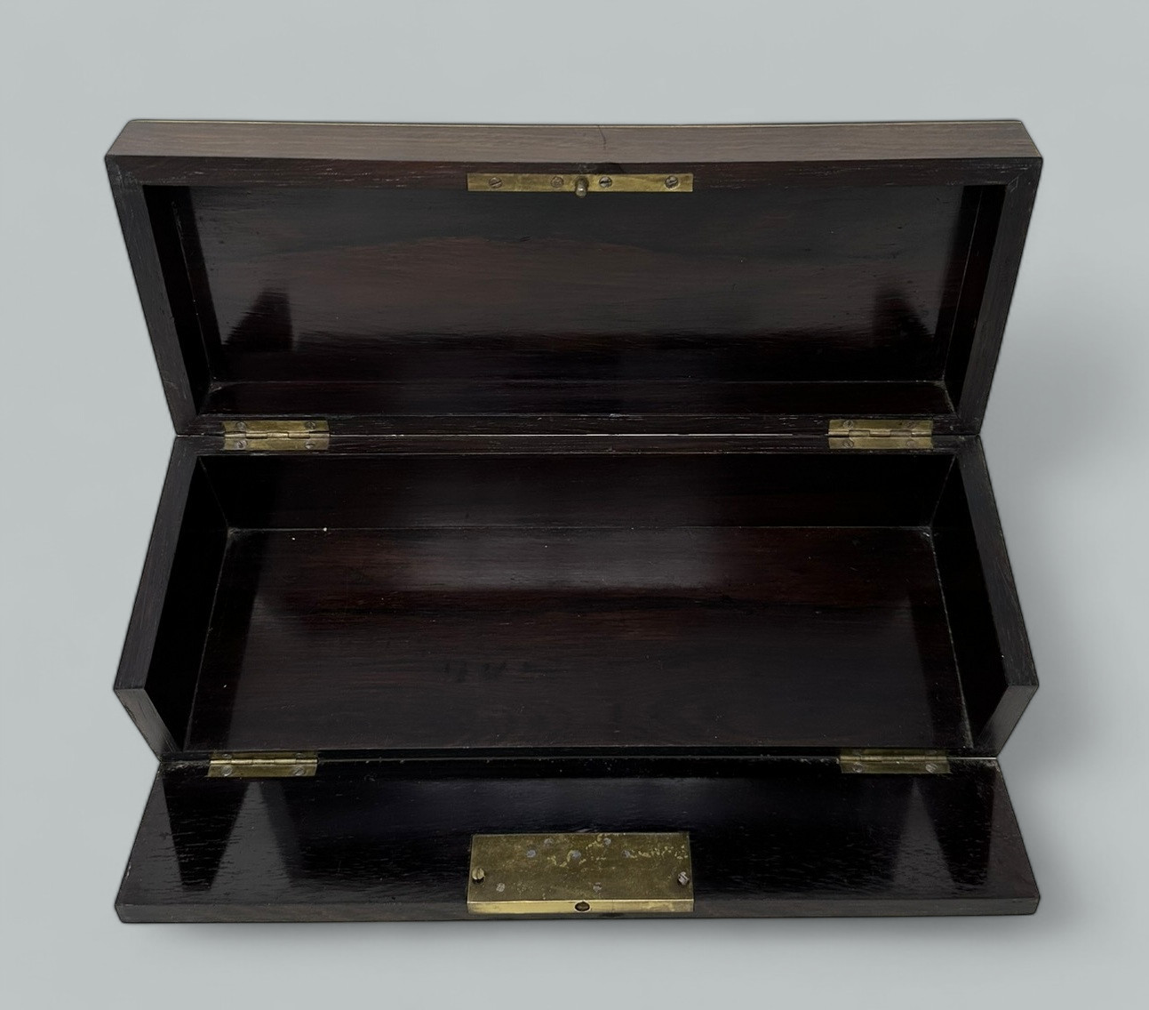 663. Antique Treen Ware Coquilla Nut, Glove Box, Chess Dice Shaker, Lady's Card Case - Image 3