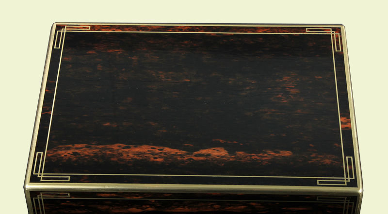 193. Brass Bound Coromandel Casket. W. Leuchard Co.London 19th Ct - Image 8