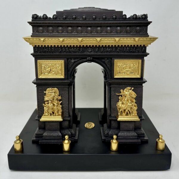 329. Antique Grand Tour French Ormolu Bronze Architectural Model Arc de Triomphe Paris