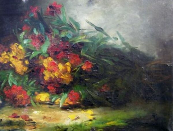 475. Alfred Arthur Brunel de Neuville 1852-1941 Still Life Oil on Canvas