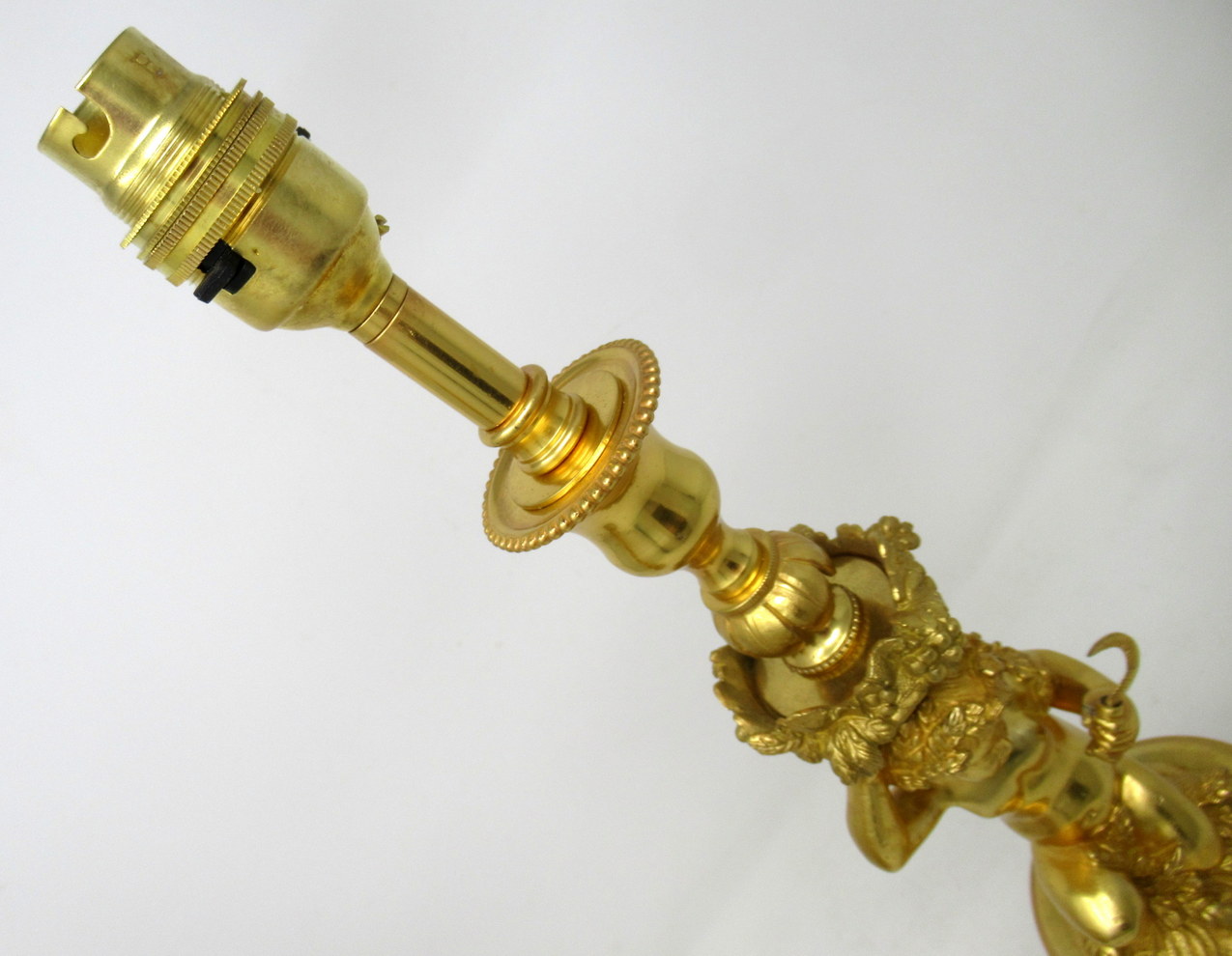 509. Antique Pair French Sèvres Celeste Porcelain Gilt Bronze Cherub Table Lamps 19Ct - Image 10