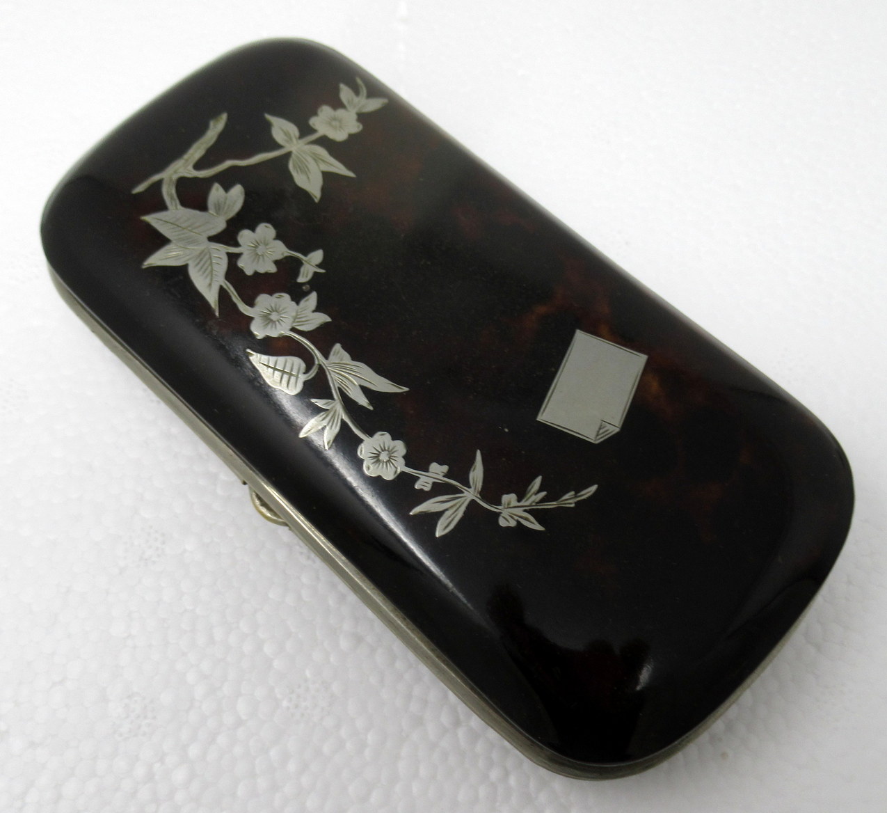 726. Antique Victorian Silver Card Case Trinket and Snuff Box Regency Grand Tour 19ct - Image 6