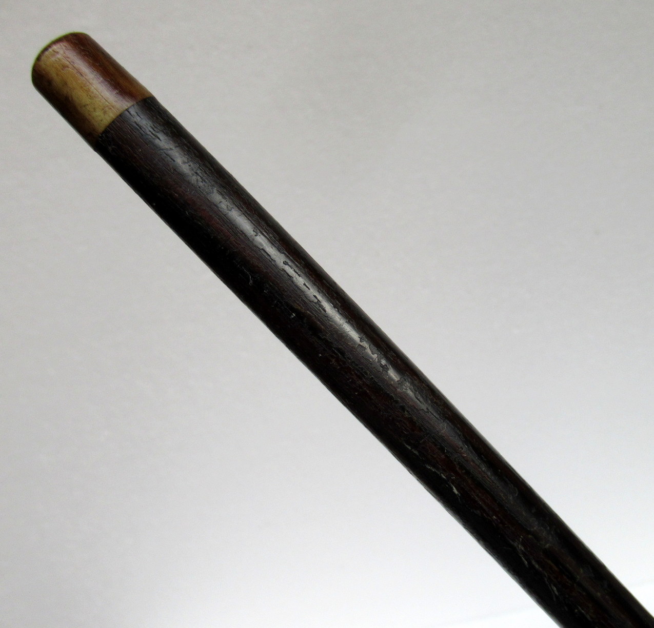 630. Rare Coromandel Walking Cane Stick 9ct Gold Collar London Hallmark 1924 Provenance - Image 5