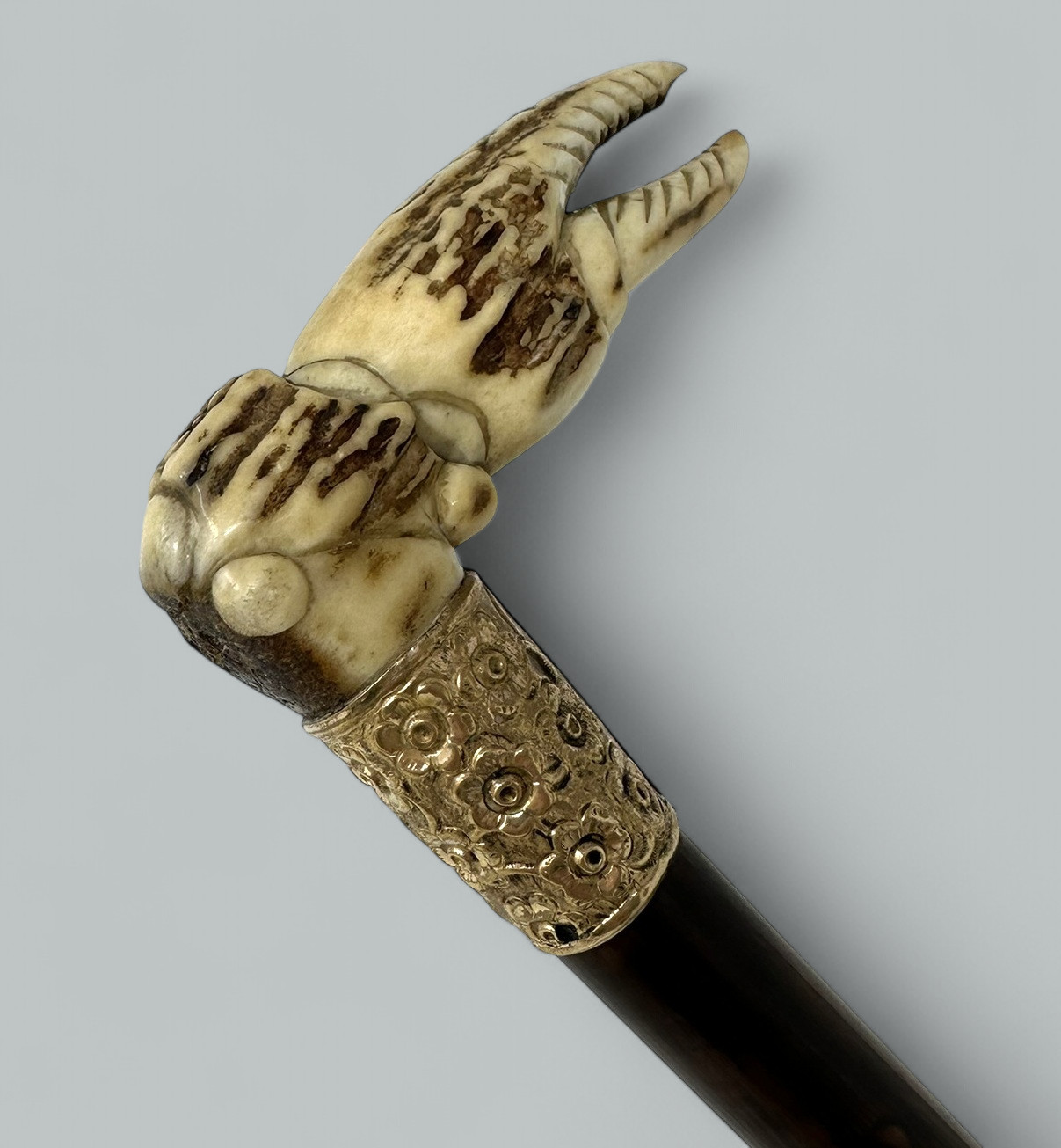 089. Antique Vintage Lady's Gentleman's Snakewood Wooden Walking Stick Dress Cane - Image 5