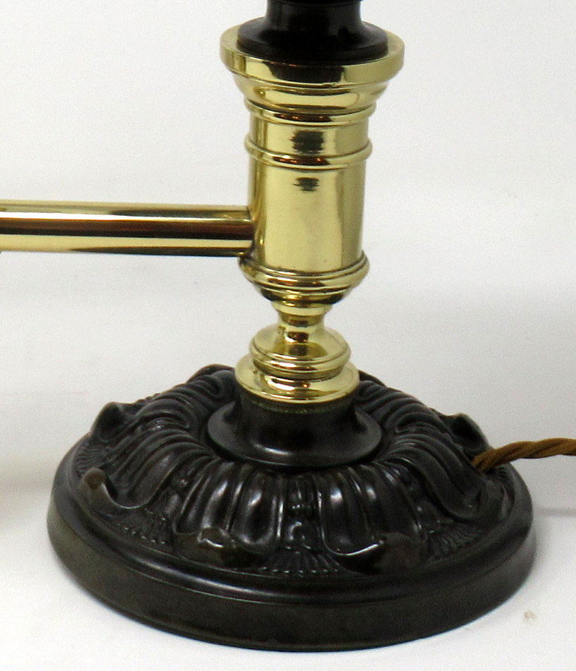 441. Pair English Ormolu Bronze Argand Lamps Thomas Greensill 19thCt - Image 8