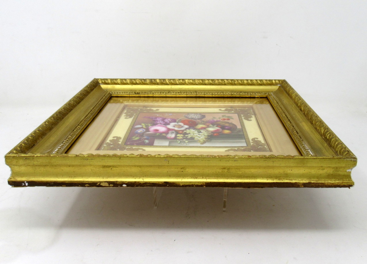 751. Antique Porcelain Plaque Still Life Fruit Flowers Thomas Steele Derby Minton - Image 9