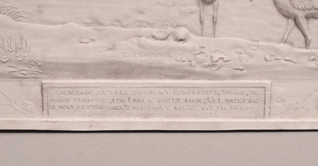 555. John Henning (1771-1851) Rare Set Six Plaster Plaques Cast in Relief After Raphael - Image 18