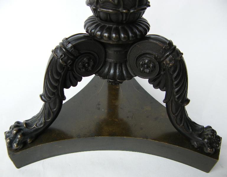 695. Fine Pair French Bronze Candelabra Manner Claude Michel Clodion - Image 5