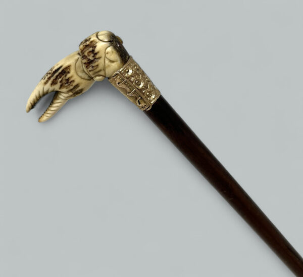 089. Antique Vintage Lady's Gentleman's Snakewood Wooden Walking Stick Dress Cane