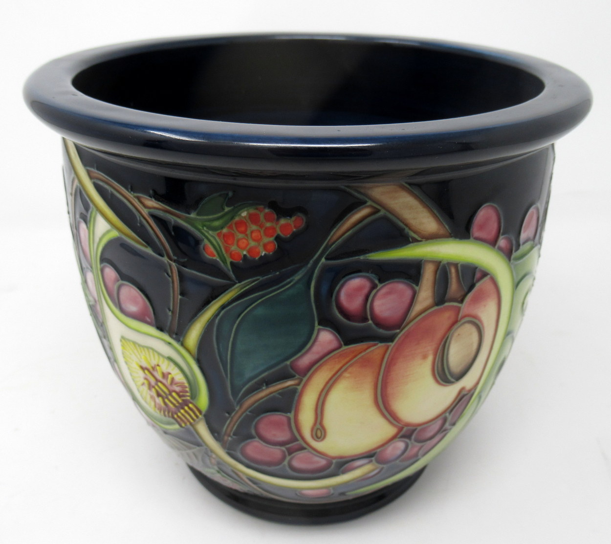 665. Moorcroft Queens Choice Large Jardinier Vase Hand Decorated by Emma Bossons FRSA - Image 3