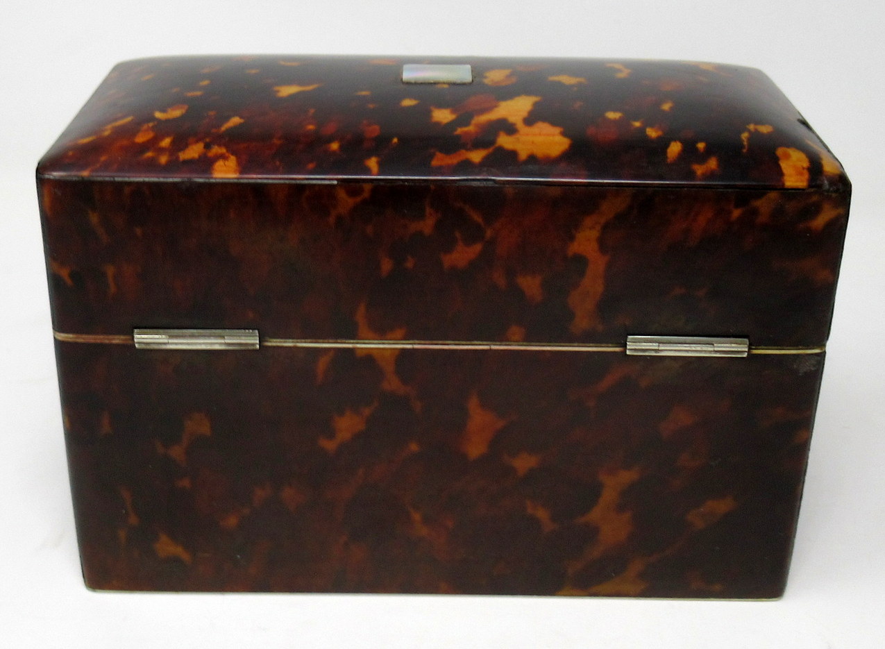 165. Figured Tortoiseshell Ivory Ladies Jewellery Casket by Thomas Lund 19thCt - Image 5