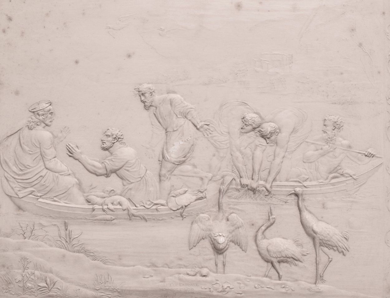 555. John Henning (1771-1851) Rare Set Six Plaster Plaques Cast in Relief After Raphael - Image 17
