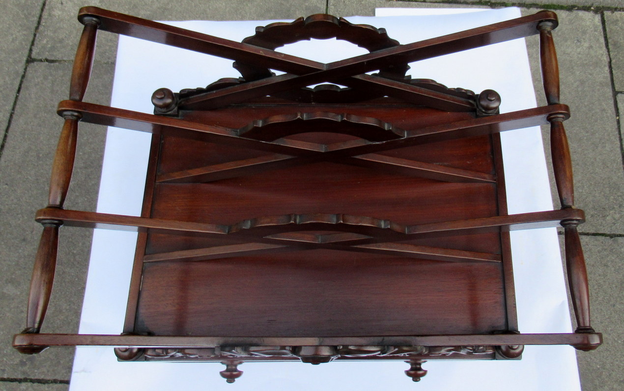 676. Irish Regency Mahogany Canterbury by Robert Strahan Dublin - Image 7