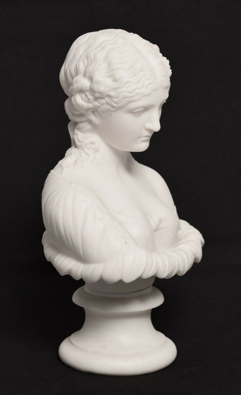 636. Parian Bust of Clytie Lover of Apollo possibly Copeland 19thCt - Image 4