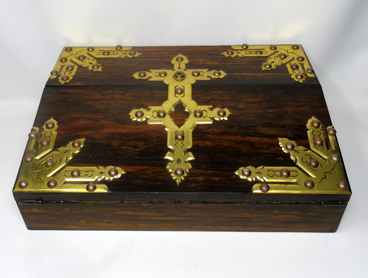 304. Coromandel Writing Slope Box Casket Poss Irish Austins Dublin Mid-19th Century