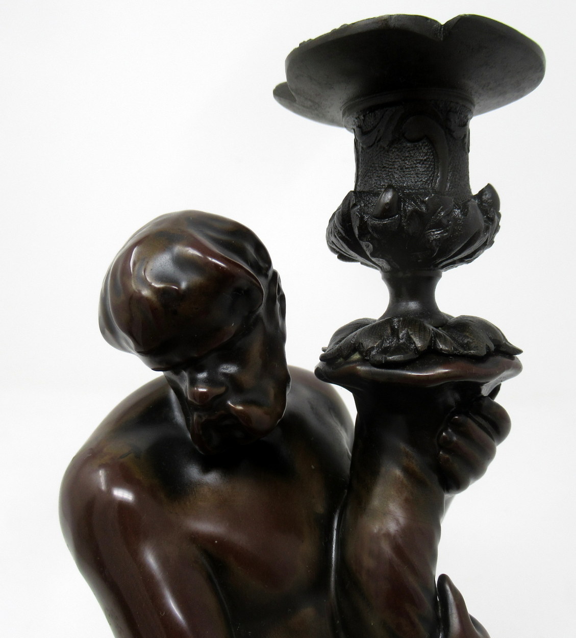 993. Fine Staffordshire Figure of a Triton John Flaxman by Wood Caldwell 1810 - Image 10