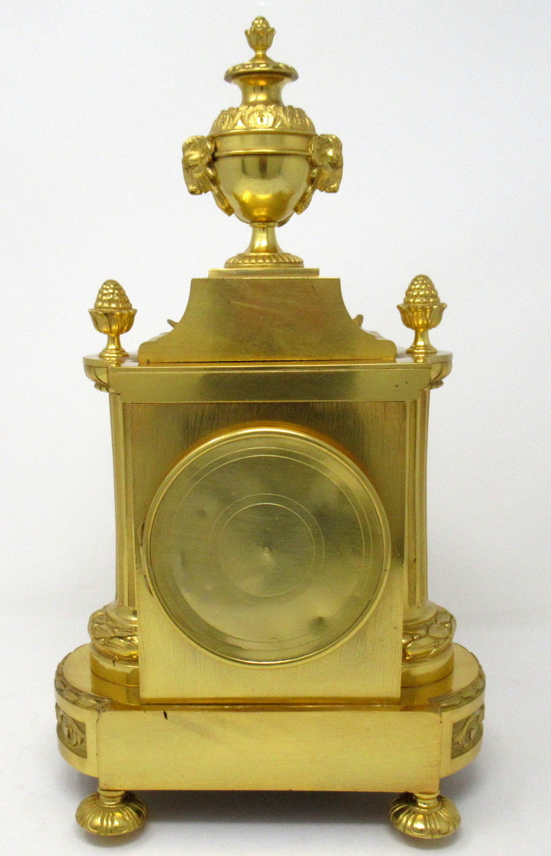 837. Fine French Ormolu Mantle Clock A D Mougin late 19thCt - Image 3