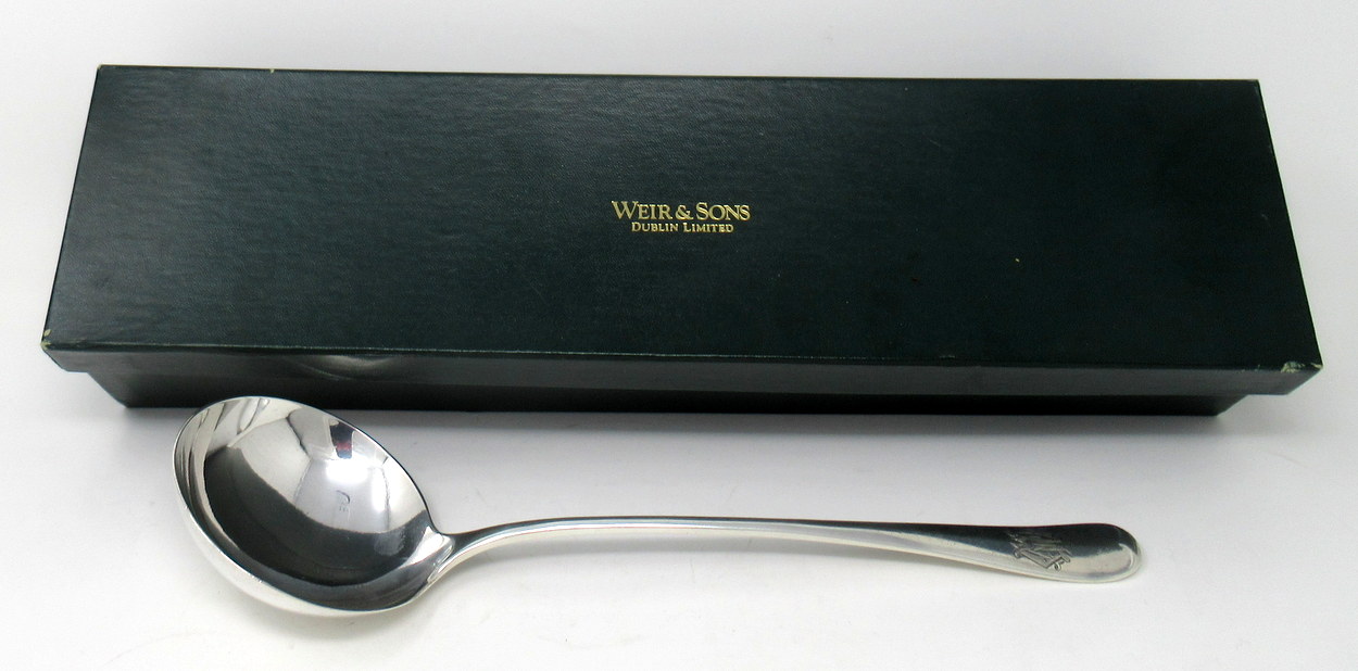 452. English Sterling Silver Soup Ladle Walker Hall Sheffield 8.4ozs. Hallmark 1901 - Image 5