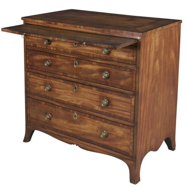 167. Superb George III Mahogany Bachelors Chest Drawers Circa 1760