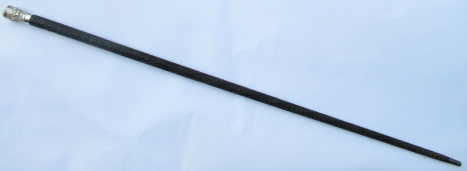 906. Rare Anglo Indian Carved Ebony Walking Stick Superb - Image 7