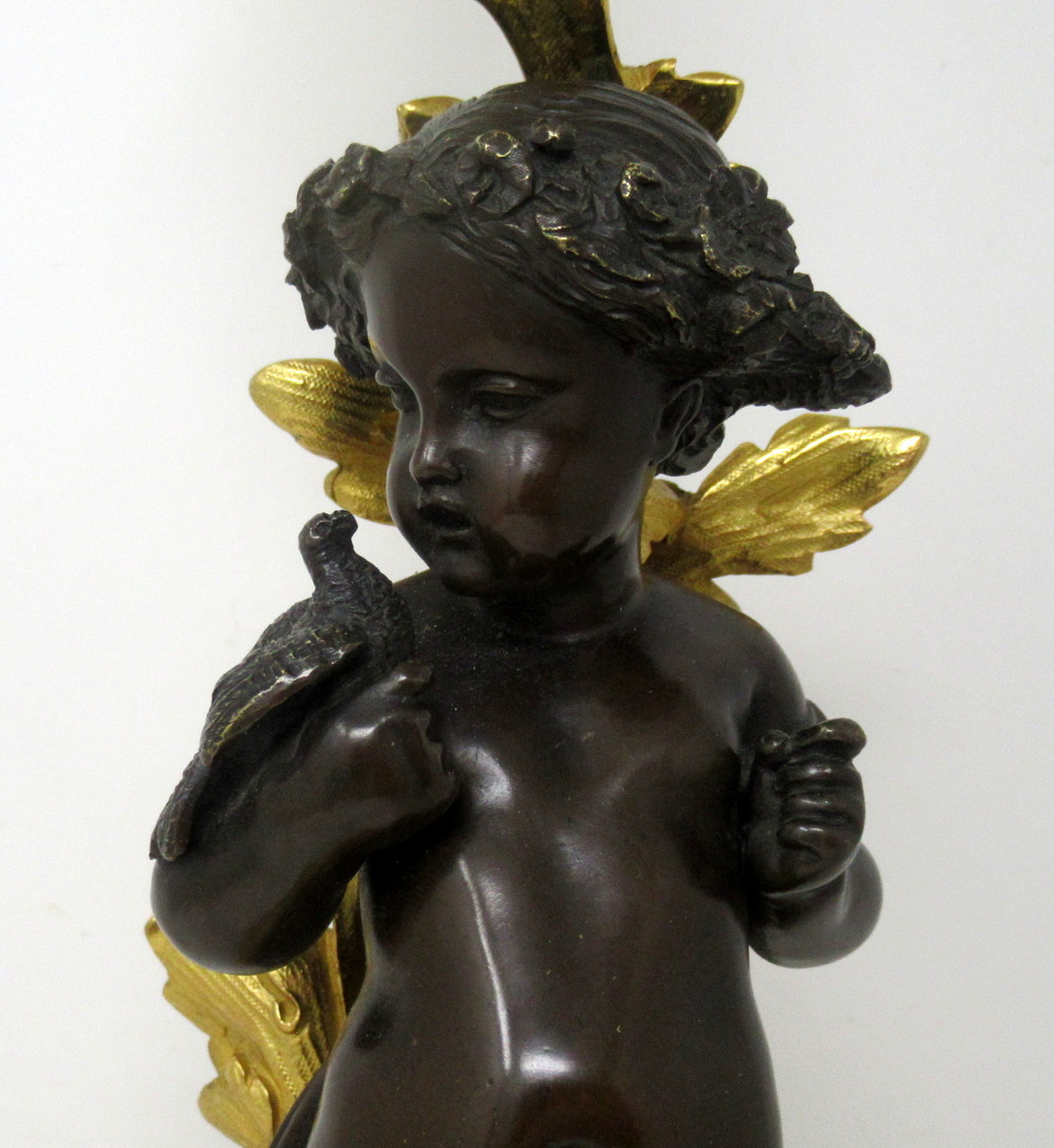 225. Antique Pair French Gilt Bronze Dore Ormolu Clodion Grand Tour Table Lamps 19 Ct - Image 7